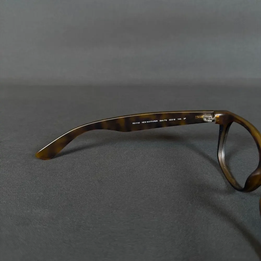 Ray-Ban New Wayfarer RB2132 894/76 55-18-145 Tortoise eyeglasses Only Frame